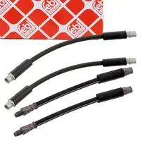 4x febi Bremsschlauch Bremsleitung f&uuml;r AUDI A4 8D B5 quattro A6 4A C4 vorne + hinten