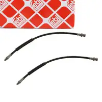 2x febi 37240 Brake Hose for VW Transporter Bulli T1 1.6 (Front) 211611703