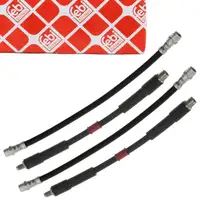 4 febi brake hoses for Mercedes A-Class W168 Vaneo 414 (front and rear, inner)