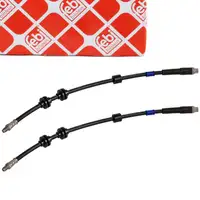 2x febi 170206 Bremsschlauch Bremsleitung f&uuml;r BMW 1er E81-88 3er E90-93 Z4 E89 vorne