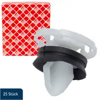 25x febi 182179 Clips Klemme Spreizniete f&uuml;r MERCEDES NISSAN OPEL PSA RENAULT SMART