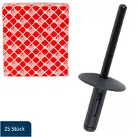25x febi 182181 Clips Klemme Blindniete Spreizniete Befestigungsclips f&uuml;r BMW 51717002953
