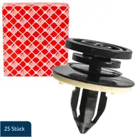 25x febi 182758 Clips Klemme Spreizniete Befestigungsclips f&uuml;r AUDI A3 8P A4 B6 8E0868243