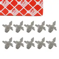 10x febi 47904 Clip Klemme Befestigungsclips f&uuml;r MERCEDES 190 W201 W124 S124 0019884981