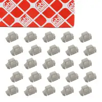 25x febi 47941 Clip Klemme Befestigungsclips f&uuml;r MERCEDES 190 W201 W124 S124 0019885181