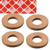 4x febi 102852 Dichtung D&uuml;senhalter Einspritzd&uuml;se f&uuml;r CITROEN PEUGEOT 1.6 HDi
