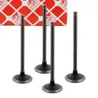 4x febi 34385 Einlassventil f&uuml;r RENAULT Clio 1 2 Kangoo Twingo 1 2 1.2 54/58/60 7701469266