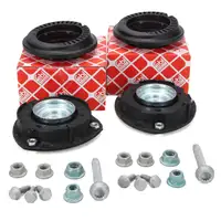 2x febi 45497 Federbeinlager + Wälzlager für AUDI A3 8V Golf 7 SEAT Leon Octavia 3 vorne