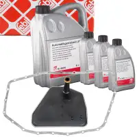febi Getriebefilter + Dichtung + 8L Getriebe&ouml;l f&uuml;r AUDI S6 C6 A8 S8 4E 6HP26