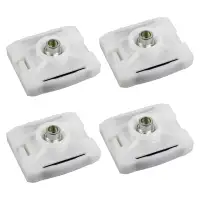 4x febi 08471 Gleitbacke Fensterheber Reparatursatz f&uuml;r MERCEDES S-Klasse W126 1267200142