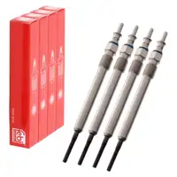 4x febi 176219 Gl&uuml;hkerze f&uuml;r MERCEDES-BENZ W204 S204 W211 S211 200/220CDI OM646 0011596801