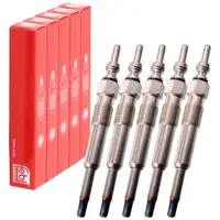 5x febi 176247 Gl&uuml;hkerze f&uuml;r VW LT 2 Transporter T4 AUDI 100 A6 C3 C4 VOLVO S80 2.5 TDI