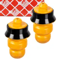 2x febi Anschlagpuffer Gummianschlag f&uuml;r CITROEN C-Elysee PEUGEOT 207 207+ hinten 516680