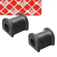 2x febi 106176 Stabilisatorlager Stabilager f&uuml;r VW Caddy 3 4/Alltrack hinten 2K3511413