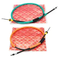 2x febi Handbremsseil f&uuml;r RENAULT Clio 3 Grand/Modus mit Scheibenbremse hinten