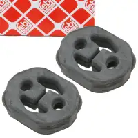 2x febi 23512 Auspuffgummi f&uuml;r VW Golf 5 Touran AUDI A3 8P1 SKODA Octavia 1 2 1K0253147C