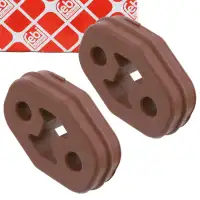 2x febi 23527 Auspuffgummi f&uuml;r VW Golf 4 Up AUDI A3 8L1 SEAT Mii SKODA Citigo 1J0253147D
