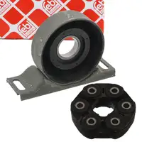 febi Hardyscheibe + Mittellager Kardanwelle f&uuml;r BMW E30 316-325i 324d E34 518-525i 524td
