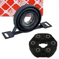 febi Hardyscheibe + Mittellager Kardanwelle f&uuml;r BMW 3er E36 316-320i E46 316i 518i 1.9i