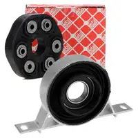 febi Hardyscheibe + Mittellager Kardanwelle f&uuml;r BMW 3er E46 330d 184/204 M57 mit Schaltung