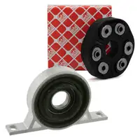 febi Hardyscheibe + Mittellager Kardanwelle f&uuml;r BMW E60 E61 540i 550i 525d X3 E83