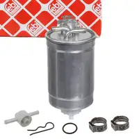 febi Kraftstofffilter + Ventil Satz f&uuml;r VW Golf 1 2 3 LT Passat Sharan Vento 1.5-2.5 TDI