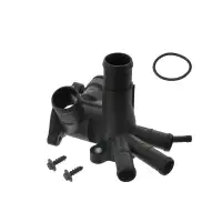 febi 18248 K&uuml;hlmittelflansch f&uuml;r VW Golf 2 Jetta 2 Polo 86C 1.3 Cat links 030121117M