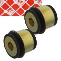 2x febi 07182 Achskörperlager Motorträgerlager für VW Passat AUDI 80 Cabrio Coupe hinten