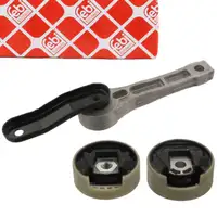 febi Motorlager Set f&uuml;r VW Golf 5 6 Touran 8P Leon Octavia 2 Superb 2 mit Schaltung hinten