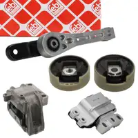 febi Motorlager Set f&uuml;r VW Golf 5 6 Touran 8P Leon Octavia 2 1.8 TSI 2.0 FSI mit Schaltung
