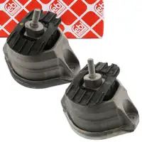 2x febi Motorlager Hydrolager f&uuml;r BMW E60 E61 E63 E64 40/45/50i M5 M6 N62 links + rechts