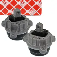 2x febi Motorlager Hydrolager f&uuml;r BMW F10 F11 F07 F12 F13 F06 xDrive N55 links + rechts