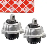 2x febi Motorlager Hydrolager f&uuml;r BMW 5er F10 F11 F07 6er F12 F16 F06 N57 links+rechts