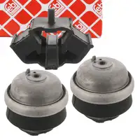 2x febi engine mounts + automatic transmission mounts for MERCEDES-BENZ 190 W201, W124, S124, C124