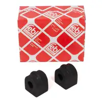 2x febi stabilizer bar bushings for Mercedes 190 W201 E-Class W124 S124 C124 (rear) 2013261081
