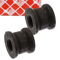 2x febi 08746 Stabilisatorlager für MERCEDES 190 W201 E-Klasse W124 vorne außen 2013234885