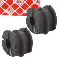 2x febi 34068 Stabilisatorlager f&uuml;r NISSAN Qashqai 1 J10 2 J11 hinten 54613-JD17A