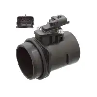 febi 105846 Luftmassenmesser f&uuml;r CITROEN C3 2 Jumpy PEUGEOT 207 208 308 5008 1.4/1.6 HDi