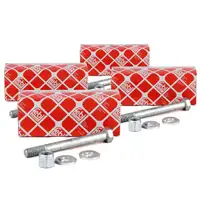 4x febi Montagesatz Querlenker M14x1,5mm f&uuml;r MERCEDES W202 A208 W210 R170 vorne