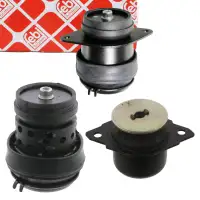 3x febi Motorlager Hydrolager f&uuml;r VW Golf 3 2.0 GTI 16V 150 PS ab 01.1994 vorne + hinten