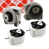 2x febi Motorlager + 2x Getriebelager f&uuml;r MERCEDES W169 W245 mit Automatikgetriebe