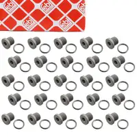25x febi Ölablassschraube M14x1,5 N91167901 + O-Ring Dichtring N0138157 für VAG