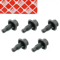 5x febi 44442 &Ouml;lablassschraube + Dichtring f&uuml;r ALFA ROMEO FIAT FORD OPEL SAAB VOLVO