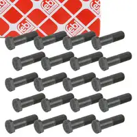 20x febi 01654 Radbolzen Stehbolzen M18x15mm für MERCEDES-BENZ T2/LN1 vorne