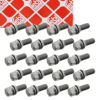 20x febi 27793 Radschraube M14x15mm f&uuml;r RENAULT Clio 3 Espace 3 4 Laguna 1 Megane 2 1