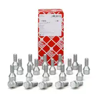 20x febi 11616 Radschraube M12x125mm f&uuml;r CITROEN Berlingo Xsara PEUGEOT 106 206 Partner