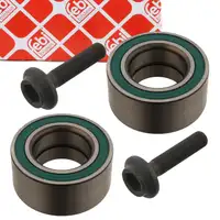 2x febi 29872 Radlagersatz f&uuml;r AUDI A4 8E B6 B7 quattro hinten 8E0598625