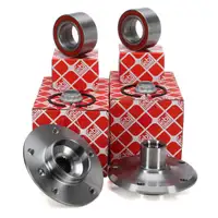 2x febi Radnabe + Radlagersatz für BMW 3er E36 E46 mit Scheibenbremse hinten