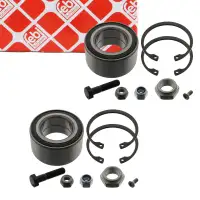 2x febi 03620 Radlagersatz f&uuml;r VW Golf 2 3 Synchro Passat B1-B4 AUDI 80 90 Coupe vorne