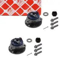 2x febi 14615 Radnabe Radlager f&uuml;r OPEL Astra G Zafira A 4-Loch mit ABS vorne 1603209